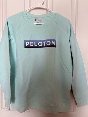 Peloton Mint Blue Logo Sweatshirt